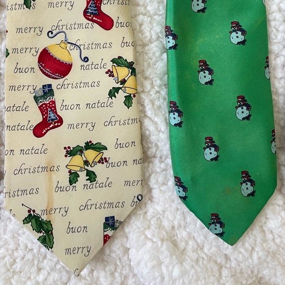 Holiday Tie Set Christmas Winter Fall Pumpkin Irish Shamrock St Patrick’s Day - Picture 5 of 9